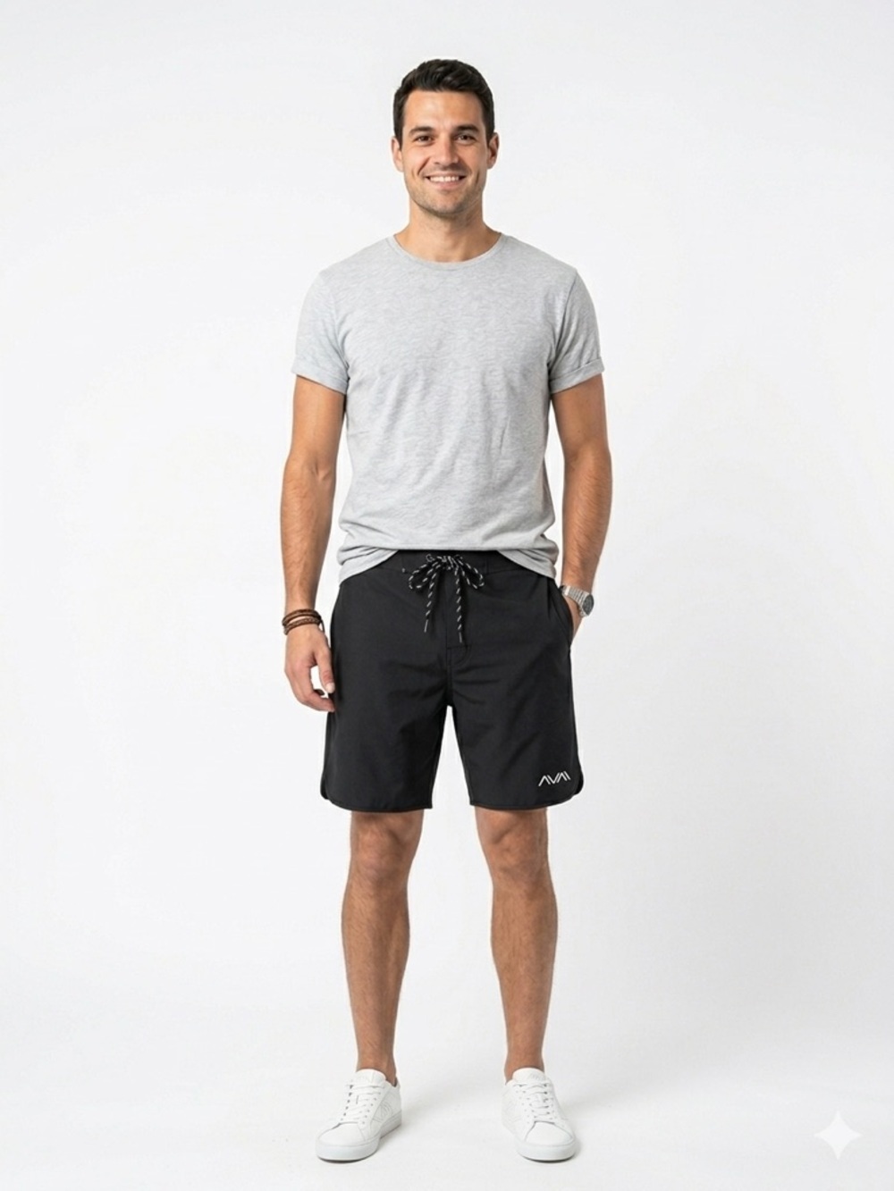 AVA Performance Gear Black Athletic Shorts Size 36 Stretch Training Gym